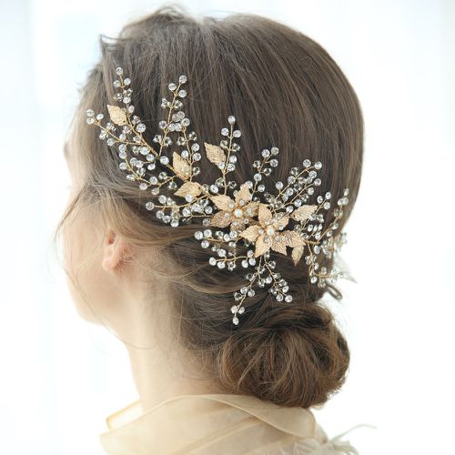 Pièce à fleur de mariée Épingle à cheveux & 2 pièces Épingle à cheveux - SHEIN - Modalova