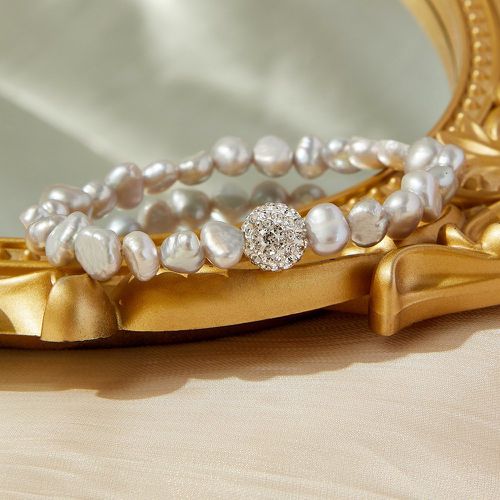 Bracelet perlé perle de culture - SHEIN - Modalova