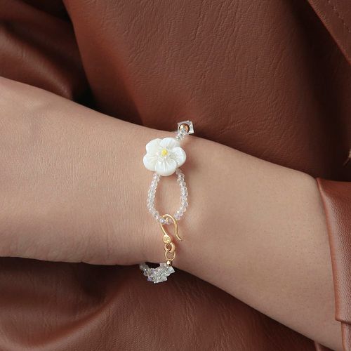 Bracelet perle & à fleur - SHEIN - Modalova
