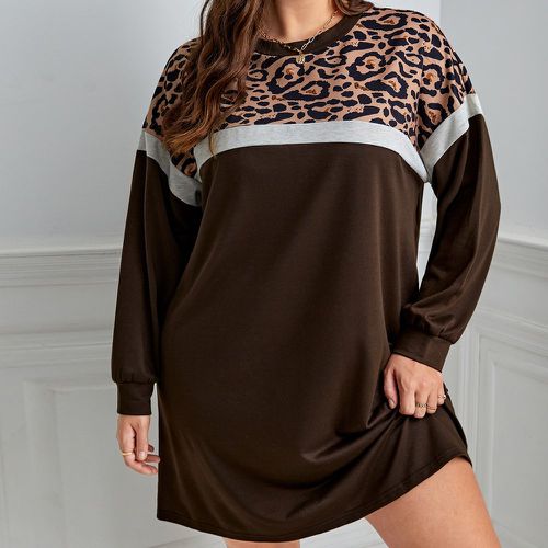 Robe t-shirt léopard - SHEIN - Modalova