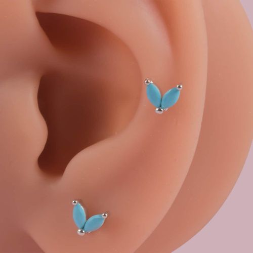 Clous d'oreilles design feuille - SHEIN - Modalova