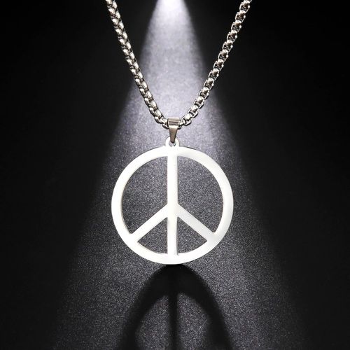 Collier à pendentif symbole de la paix - SHEIN - Modalova