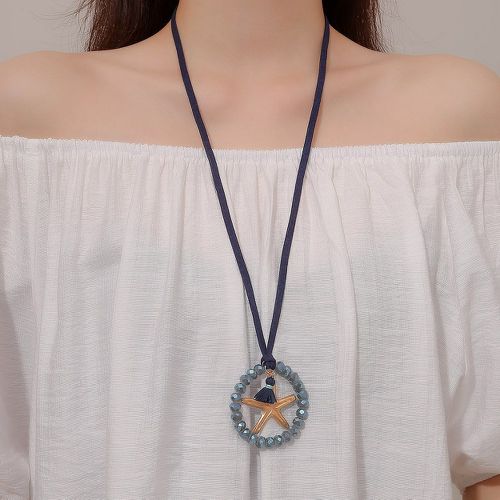 Collier avec pendentif à perles à franges & étoile de mer - SHEIN - Modalova
