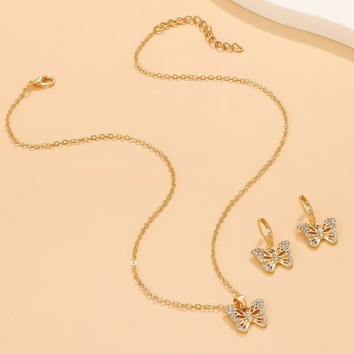 Pièces Set de bijoux à strass & à détail papillon - SHEIN - Modalova
