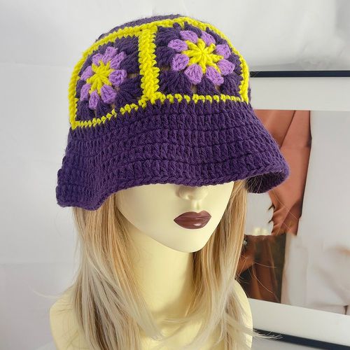 Chapeau en crochet fleuri - SHEIN - Modalova