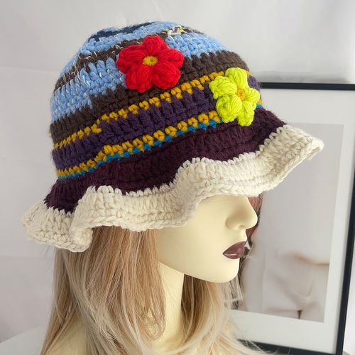 Chapeau en crochet à fleur - SHEIN - Modalova