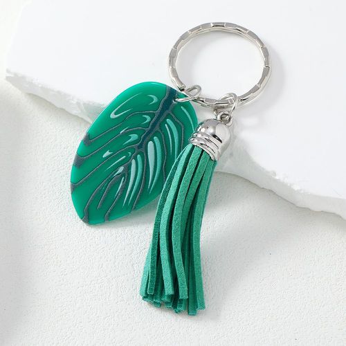 Porte-clés tropical feuille & à franges - SHEIN - Modalova