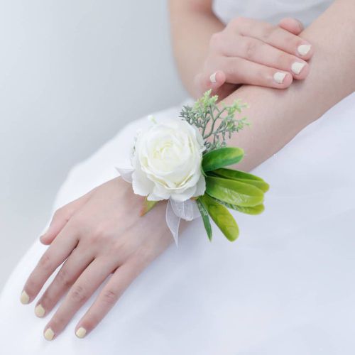 Corsage de poignet fleur & à fausse perle - SHEIN - Modalova