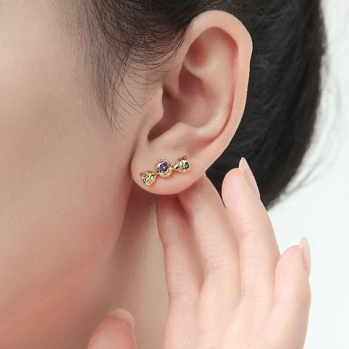 Clous d'oreilles zircone cubique design bonbon - SHEIN - Modalova