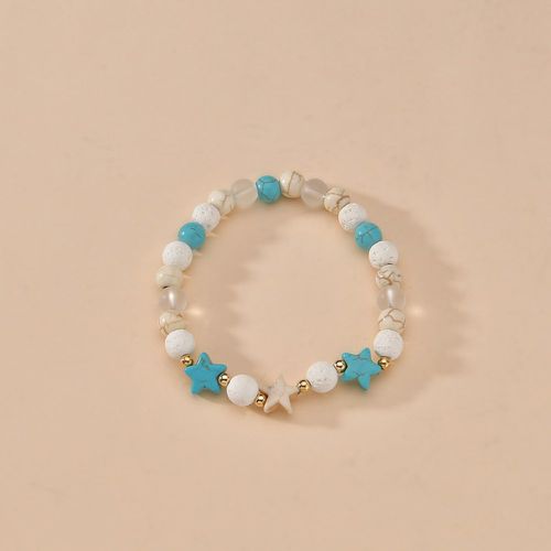 Bracelet perlé à détail étoile turquoise - SHEIN - Modalova