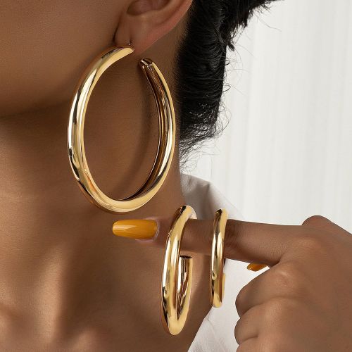 Paires/set Créoles ouvertes minimaliste - SHEIN - Modalova