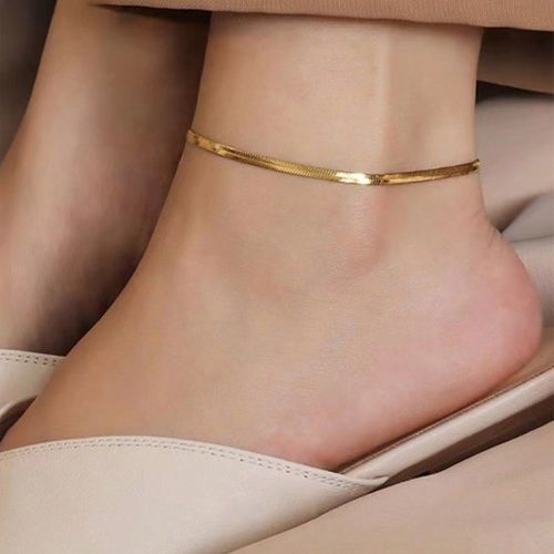 Bracelet De Cheville Minimaliste Unicolore - SHEIN - Modalova