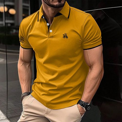 Polo À Rayures Grande Taille Avec Broderie Décorative - SHEIN - Modalova