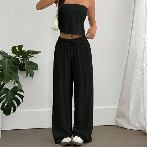 Pièces Ensemble top brassière sans dos et pantalons - SHEIN - Modalova