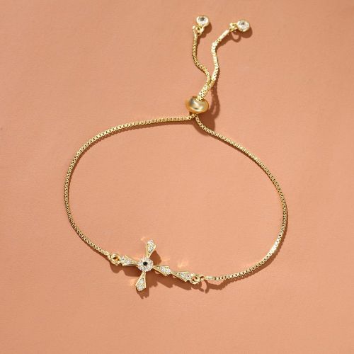 Pièce Bracelet mode zircone cubique à détail croix pour cadeau - SHEIN - Modalova