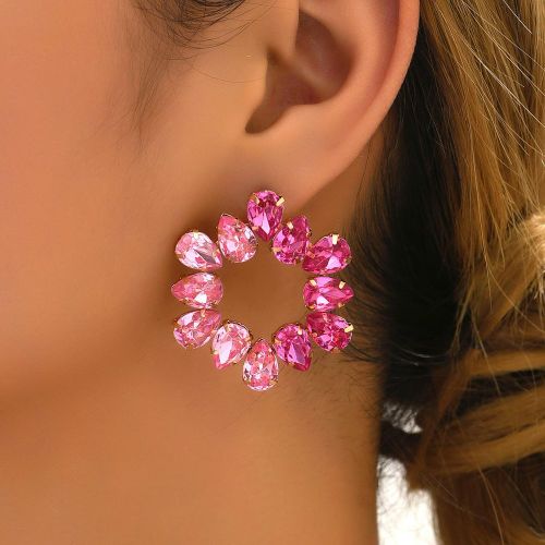 Clous D'oreilles Avec Strass - SHEIN - Modalova