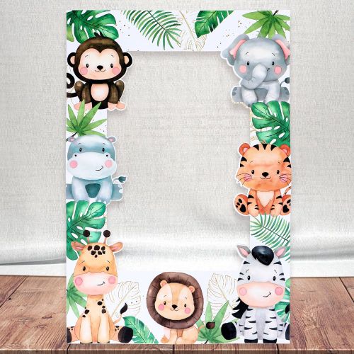 Pièce Cadre photo fond avec motif animal en papier - SHEIN - Modalova