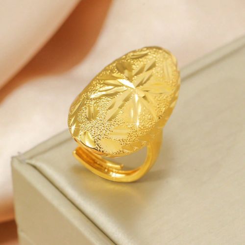 Pièce Bague De Forme Elliptique De Style Universel Caractéristique, Avec Motif De Visage Étoilé Et Floral, Cadeau - SHEIN - Modalova