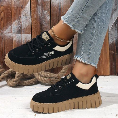 Chaussures de sport casual à semelle compensées, légères et confortables avec semelle souple - SHEIN - Modalova