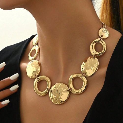 Pièce Collier géométrique minimaliste exagéré de style européen - SHEIN - Modalova