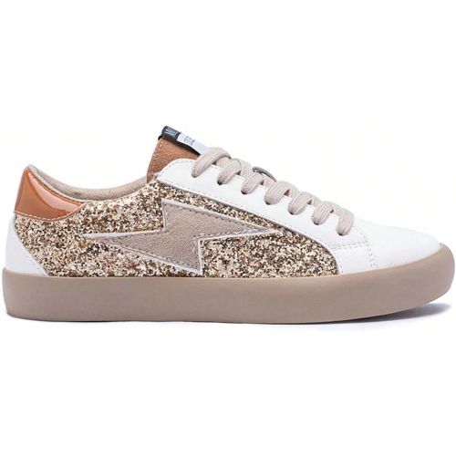Baskets décontractéess avec imprimé brillant et détails d'éclair - SHEIN - Modalova