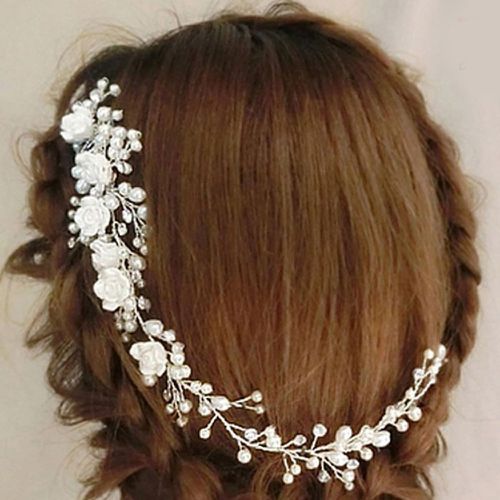 Peigne à cheveux design fleur avec perle - SHEIN - Modalova