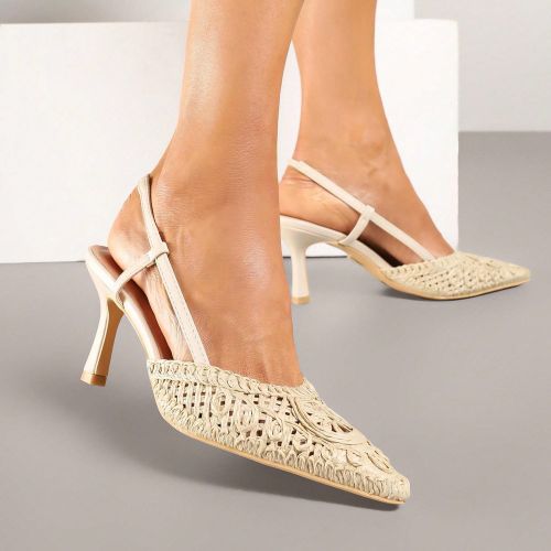 Sandales Vices avec dessus ajouré et talon stiletto, sandales d'étés - SHEIN - Modalova