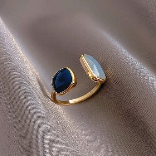 Pièce Bague ouverte ajustable de conception élégante et simple de couleur bonbon glacé, polyvalente pour le port quotidien des dames, accessoire d - SHEIN - Modalova