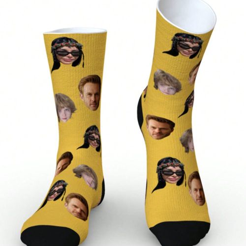 Paire de chaussettes personnalisées pour la maison (sans talons noirs), chaussettes personnalisées pour couple, cadeau de remise des diplômes, chau - SHEIN - Modalova