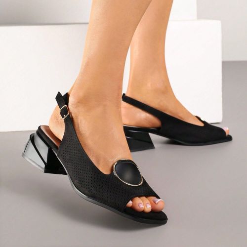 Sandales ajourées avec boucle ronde et semelle - SHEIN - Modalova