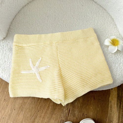 Shorts en crochet fait main avec imprimé étoile de mer, grande taille, convient pour le printemps, l'été, l'automne, la plage, la maison, le style - SHEIN - Modalova