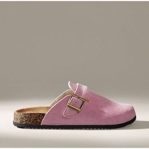 Sabots à plateformes, à bout rond avec boucle carrée, à assortir avec des chaussures - SHEIN - Modalova