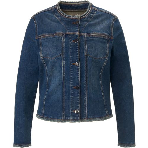 La veste jean avec encolure arrondie taille 44 - Emilia Lay - Modalova