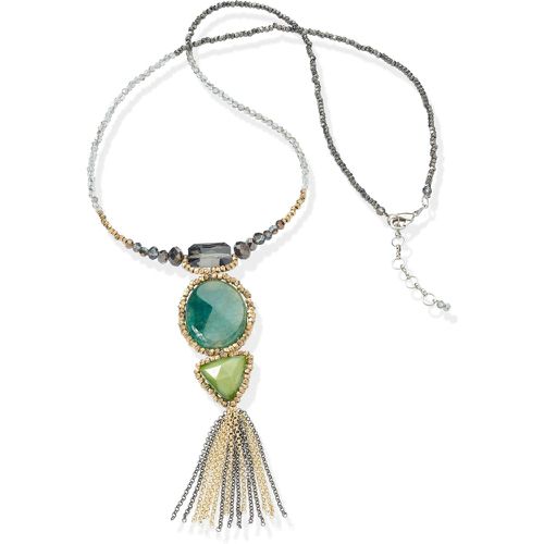Le collier perles verre avec pendentif - Emilia Lay - Modalova