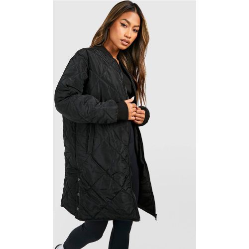 Veste Bomber Matelassée Longue - 40 - boohoo - Modalova