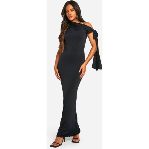 Robe Maxi Fluide Ruched À L'Épaule Dénudée - 42 - boohoo - Modalova