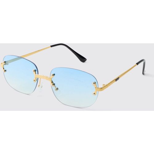 Lunettes de soleil sans monture - ONE SIZE - Boohooman - Modalova