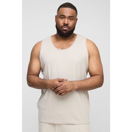 Grande taille - Débardeur côtelé basique - 2XL - Boohooman - Modalova