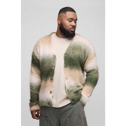 Grande taille - Cardigan oversize à rayures - 4XL - Boohooman - Modalova