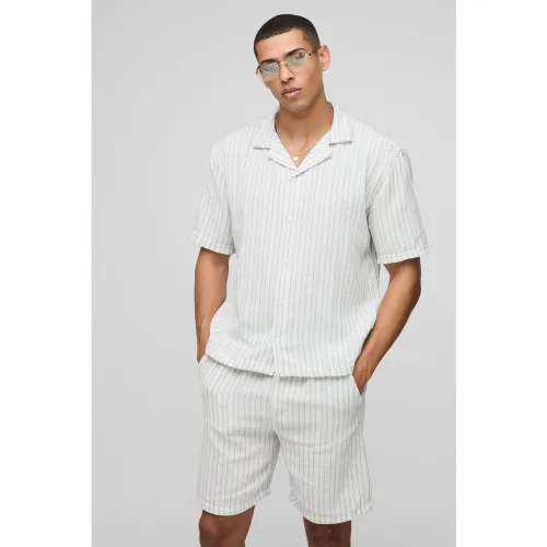 Ensemble oversize texturé avec short - gris - XS - Ensemble oversize texturé avec short - CMM05890-508-37 - Modalova