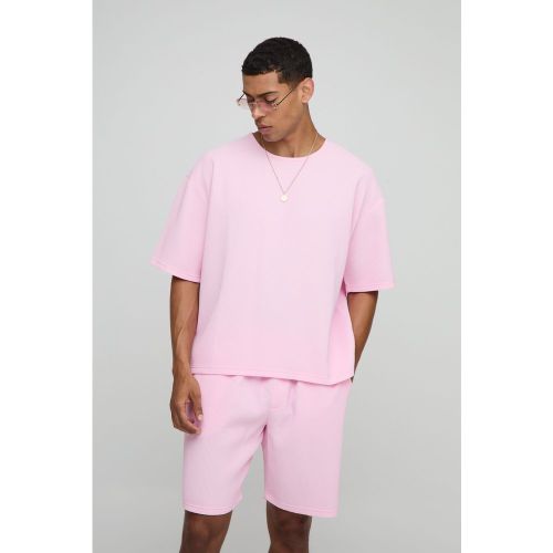 T-shirt oversize plissé - S - Boohooman - Modalova