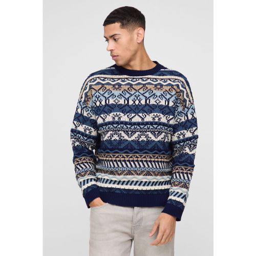 Pull oversize en maille texturée - S - Boohooman - Modalova