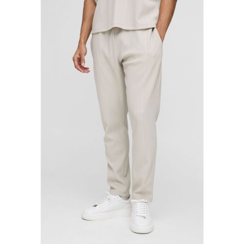 Jogging slim fuselé en maille côtelée - S - Boohooman - Modalova