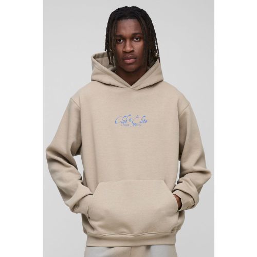 Tall - Sweat à capuche délavé à imprimé palmier - 2XL - Boohooman - Modalova