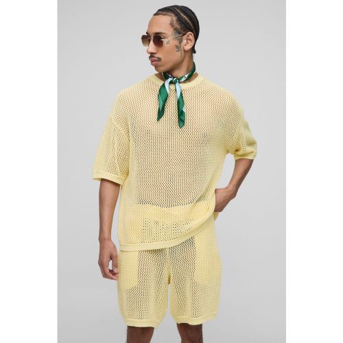 Ensemble à coutures apparentes avec short - S - Boohooman - Modalova