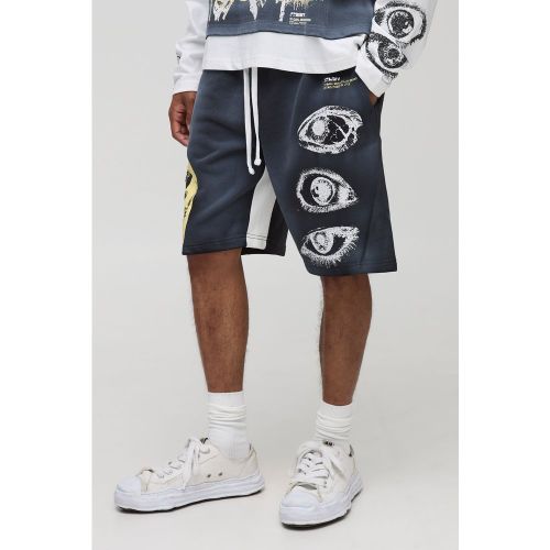 Short mi-long oversize imprimé - Ofcl - XS - Boohooman - Modalova