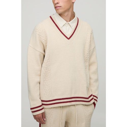 Pull oversize à col V et épaules dénudées - S - Boohooman - Modalova