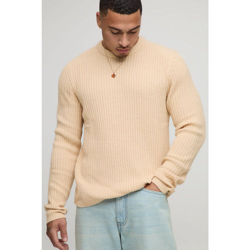 Pull droit en maille côtelée - S - Boohooman - Modalova