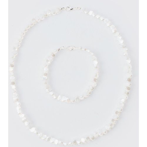 Lot avec collier perlé et bracelet - ONE SIZE - Boohooman - Modalova