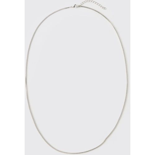 Collier é à chaîne carrée - ONE SIZE - Boohooman - Modalova